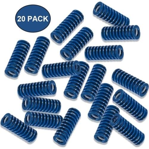 20 Pcs 3D Printer Compression Springs Light Load 8 * 20 mm Blue For CR-10 10S S4 Ender 3 Heatbed Springs Bottom Connect Leveling