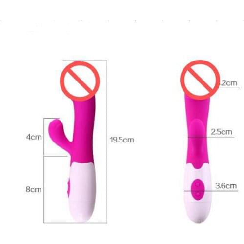 30 Speed Dual Vibration G-spot Vibrator Silicone Rabbit Vibrators Vibrating Stick Dildo Massager Erotic Sex Toys
