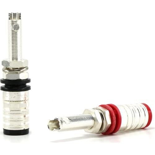 4pcs hifi audio CMC 838-L-AG Silver Plated Speaker Terminal Binding post Audio Speaker Terminal Plug