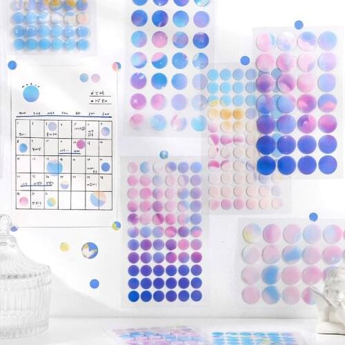8pcs/LOT mirage series stationery sticker Creative decoration material DIY adhesive cute lovely PET sticker