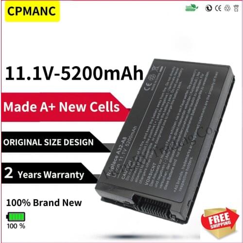 HSW 6 cells Battery for ASUS A32-A8 A72DY A8Z F8 F8S A8A F8Sa Z99J A8E A8F A8Fm F8V A8H A8H X80 X80H A8Jv X80L A8M X80N