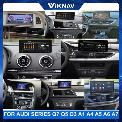 10.25inch Android Car Radio DVD Multimedia Player For Audi series Q7 Q5 Q3 A1 A4 A5 A6 A7 Auto Stereo GPS Navigation