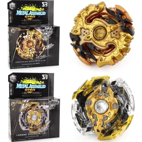 Bayblade New Style Gold Bayblade Burst B-00-100 B-111-86 Spriggan Requiem with Launcher YH1598