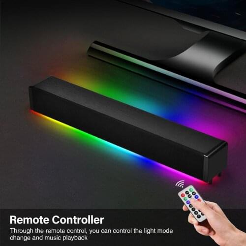 Soundbar Bluetooth-compatible Wireless Game Speaker With Remote And RCA USB AUX 3.5mm Connection For Computer PC TV Mini Speaker