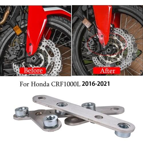 Stainless Steel Motorcycle Front Fender Mudguard Riser Rising Kit Up 15mm for Honda CRF1000L Africa Twin 2016 2017 2018 2019
