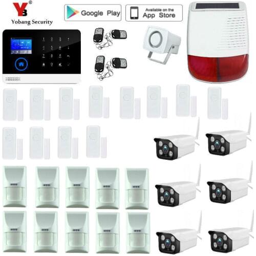 2.4inch WIFI home alarm system 4G GSM GPRS Menu operating APP multi-language remote control RFID card support 3G SIM