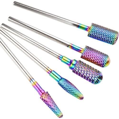 10 Types Tungsten Carbide Milling Cutters for Electric Nail Drill Machine Manicure Pedicure Drill Bit Polishing Tool