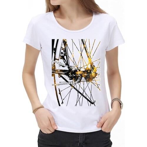 New Summer Women Cycling Bike sport art cycling sport biking Classic T-Shirt printed male Retro Style casual Novelty tops