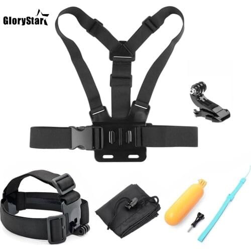 GloryStar for Gopro Chest Strap Headband Floaty Bobber Mount for Gopro Hero 9 8 7 6 5 4 4S for Xiaomi Yi and Sjcam Sj4000 SJ5000