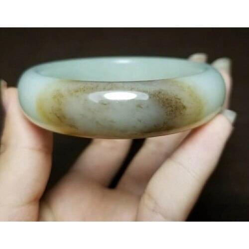 H17#Russian material and Tianyu sugar white jade bracelet