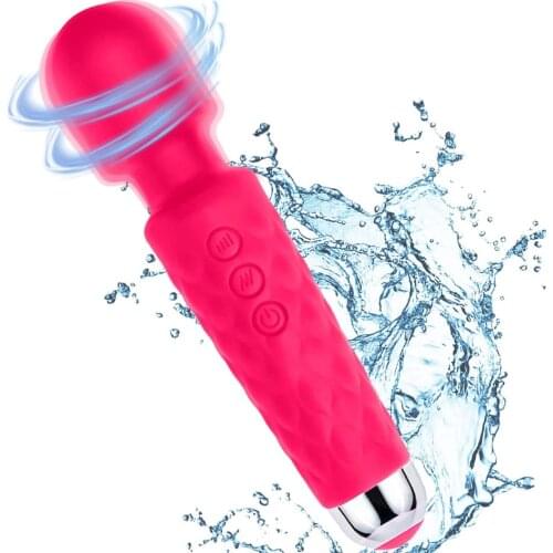 Powerful Magic Wand Vibrator 8 Speeds 20 Vibration Modes Clitoris Stimulator Vaginal Massager Sex Toys for Woman Adult Sex Shop