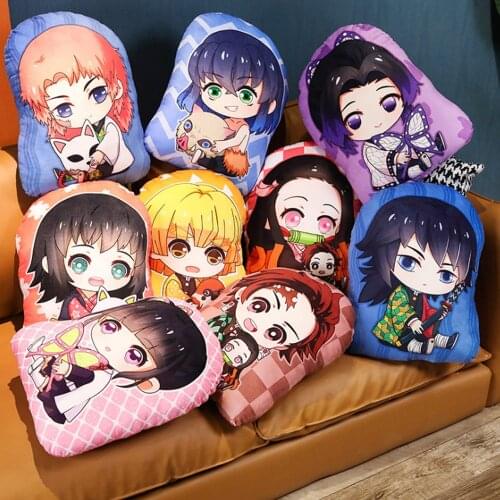 35/45CM Demon Slayer Kimetsu No Yaiba Kamado Tanjirou Kamado Nezuko Agatsuma Zenitsu Rengoku Kyoujurou Soft Plush Pillow Doll