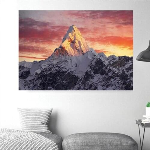 New diamond painting Mount Everest sunset scenery 5d diy handmade embroidery kit full square/round drill home decor P300