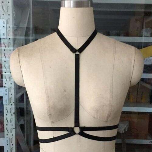 New Black Harness Cage Bra Harajuku Body Harness Valentines Day gift Harness Bra bondage harness