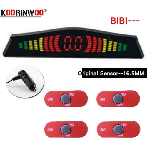 Koorinwoo LCD Monitor Original Parktronic 2.4G Car Parking Sensor Parkmaster Reverse Radar Alert Indicator Probes Parking System