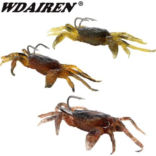 1Pcs Soft Fishing Lures 8cm 35g Artificial Bait Crab with Sharp Hooks, Jigging Lure Sea Creature Tackle Fake Bait For fishing