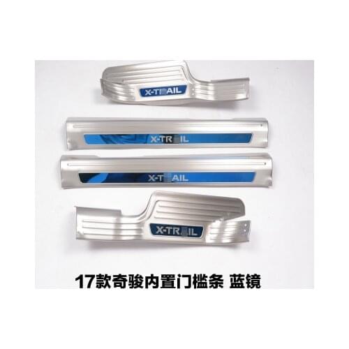 Stainless Steel Rogue Steel Rear Bumper Protector Sill Trunk Guard Cover Trim For 2017-2019 Nissan X Trail X-Trail T31