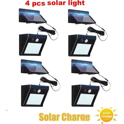 30 LED Solar Lights Outdoor Motion Sensor Wall Sconces Light with Remote Control Lamp Security Lighting For Garden Walloptional