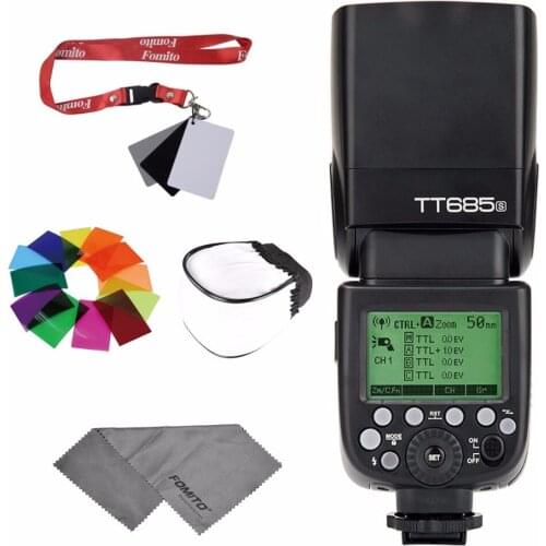 Godox TT685S HSS 1/8000S GN60 TTL Flash Speedlite TTL/M/Multi/S1/S2 for Sony A7 A7R A7S A7II A7RII A58 A99 A6000 DSLR
