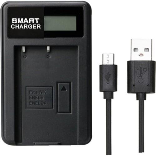 EN-EL9 ENEL9A LCD Single Charger Battery Charger for Nikon EN-EL9a D40 D60 D40X D5000 , For Nikon accessories