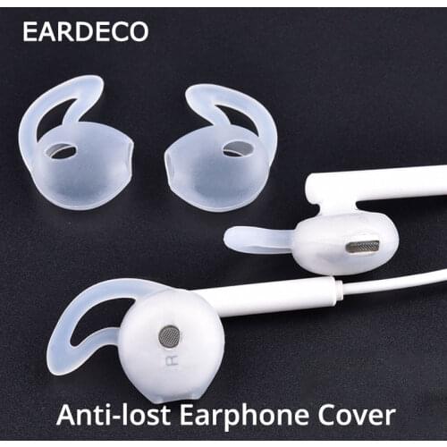 EARDECO Earphone Accessories 1 pair Earphone Silicone Case Silicone Earbuds Cover Soft Ear Hook Eartip Ear Cap Protective Cover