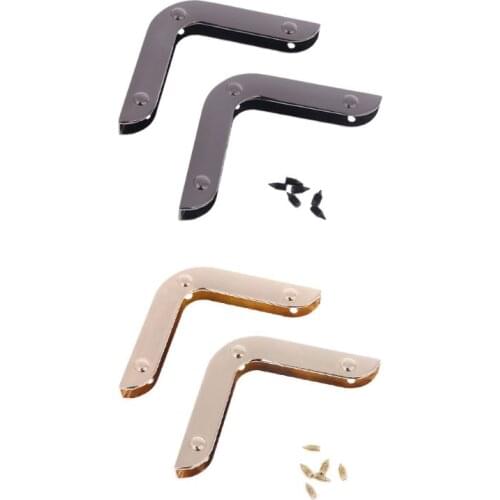 2 Pcs Metal Handbag Corner Protector Edge Safety Guard for Purse Bag DIY Craft Making Bag Hardware Accessories