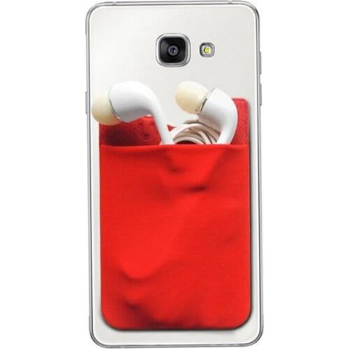 2019 Fashion Elastic Lycra Adhesive Cell Phone ID Credit Card Holder Women Sticker Pocket Wallet Case Card Holder #C2