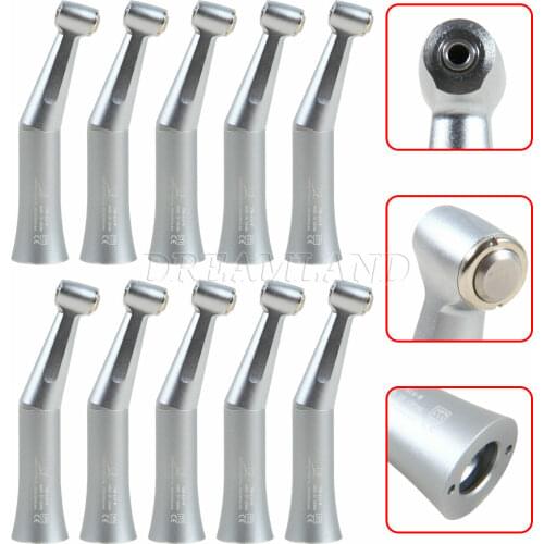 1-10PCS Dental Push Button Contra Angle Handpiece Slow Low Speed 1:1 Ratio E-type Fit Nsk
