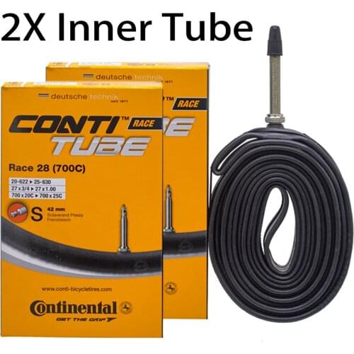 1 pair continental grand race 28 road bike inner tube 700c x 20-25 provides 42mm / 60mm bicycle provides