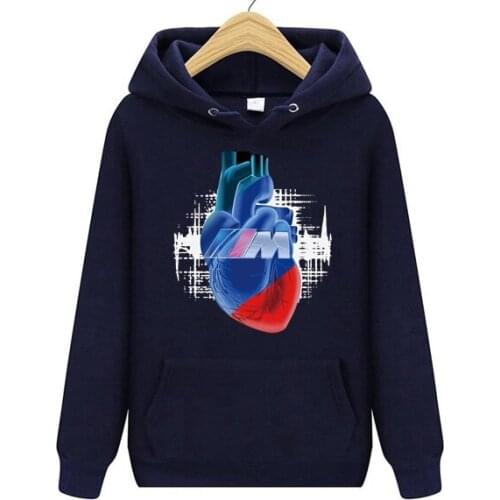 2021 Car Heart Hoodies M Power M3 M5 Logo Auto Cars Blut Manner Sweatshirts F1 E92 E46 E30 E21 Women Streetwear MEN Hoodie DG-55