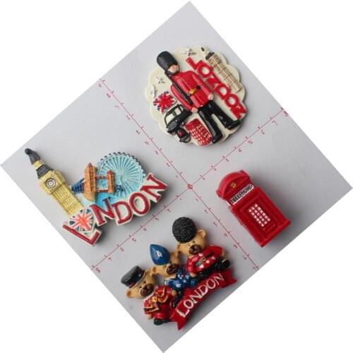 3D Fridge Magnets for LONDON Travel Souvenir Refrigerator Magnetic Sticker Craft Home Decor