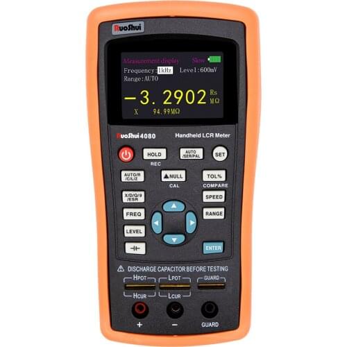 4080 Digital Bridge Meter Digital Multimeter Multifunction Handheld LCR Capacitor Inductance Resistance Tester 100KHz with USB