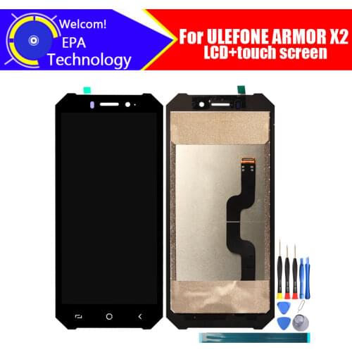 5.5 inch ULEFONE ARMOR X2 LCD Display+Touch Screen Digitizer Assembly 100% Original New LCD+Touch Digitizer for ARMOR X2 +Tools