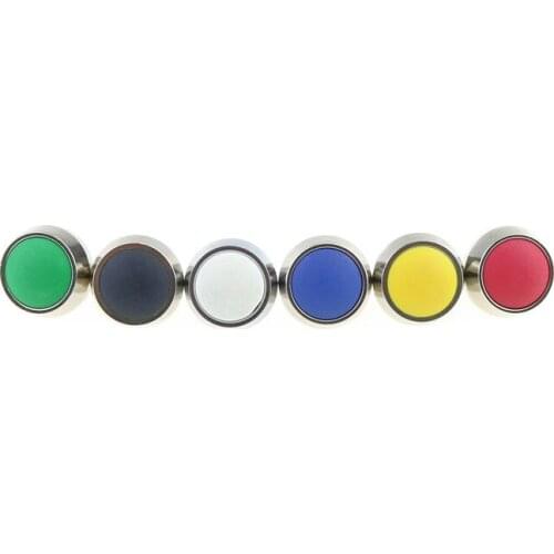 5Pcs/Lot Black/Red/Green/Yellow/Blue 12mm Waterproof Momentary Push button Switch Metal waterproof button