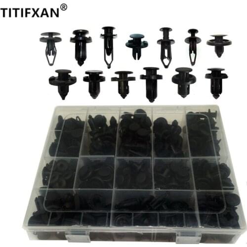Car Bumper Fender Push-in Expansion Plastic Fasteners With Box Clips Kit 7mm 8mm 9mm 10mm Hole Plug-in Rivet Repair Set
