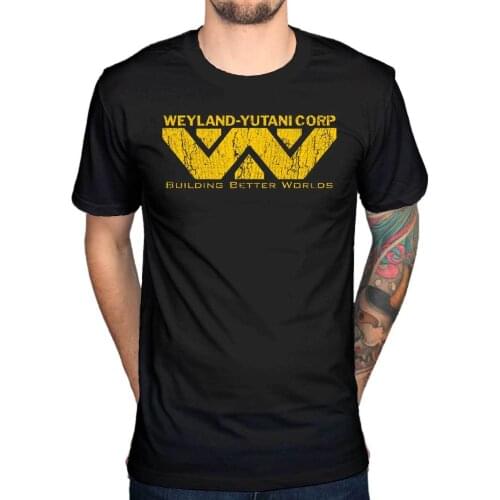 Official Alien Weyland Yutani Corp T-Shirt Building Better Worlds Warrior Corp New Men Cotton T Shirt 2018 New Brand Unisex Tees