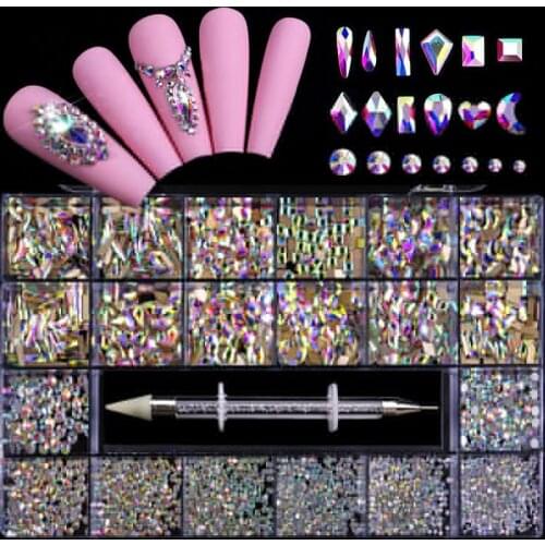 HUAZHAN Rhinestones For Nails