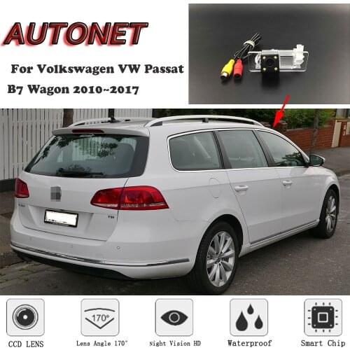 AUTONET Backup Rear View camera For Volkswagen VW Passat B7 Wagon 2010~2017 HD Night Vision/license plate camera