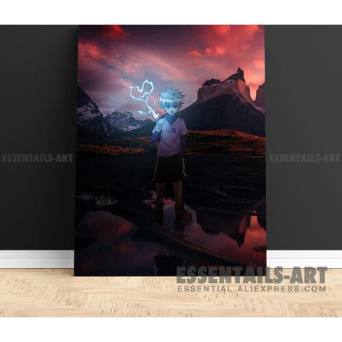 Killua HxH real life art Canvas Wall Art Painting Decor Poster Bedroom Study studio print Living kid Room Home Decoration Prints