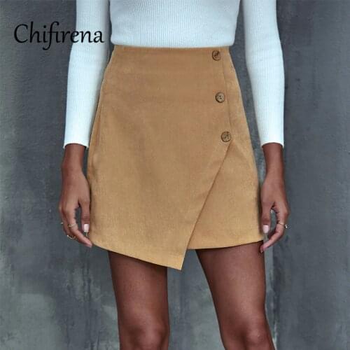 Chifirena Harajuku Spring Womens Skirt 2021 High-waisted Skirt Irregular Woman Skirts Kawaii Sweet Cute Mini Skirt mujer faldas