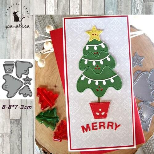 Panalisacraft cute Christmas tree Metal Cutting Dies Stencils DIY Scrapbooking/photo album Decorative Embossing DIY Paper Cards