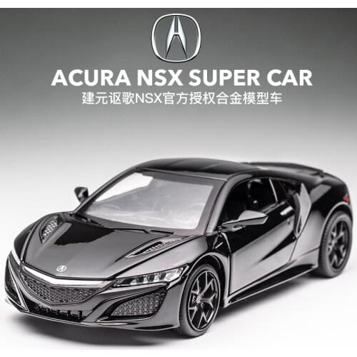 Simulation Acura NSX alloy car model 1:32 acousto-optical rebound car model ornaments childrens toys licensed