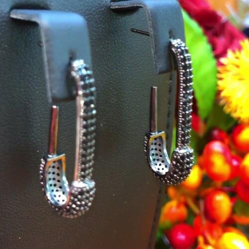 Blachette New Trendy Punk Style Cute Earrings Fashion Gorgeous Long Raindrop Girl Bridal Wedding Anniversary Party Show Jewelry