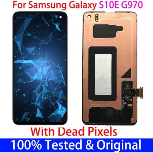 Original With a Dot LCD For SAMSUNG Galaxy S10E G970 SM-G970F/DS G970U G970W 2280x1080 Display + Touch Screen Digitizer Assembly