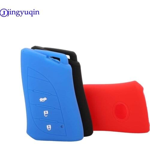 Jingyuqin Remote 3B Car Key Case Silicone For Lexus 2018 ES300h ES350 ES200 ES260 LS350 LS500h Smart Key
