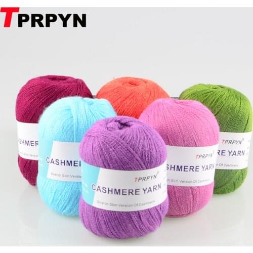 TPRPYN 1Pc=50g 500M Soft Cashmere Yarn Acylic Wool Yarn for Hand Knitting DIY Crochet Yarn Threads line to knit For handmade