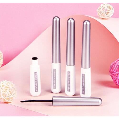Big Eyes Long Curling Color Mascara Thick Curling Waterproof Not Easy To Smudge Small Brush Head Female Makeup Cosmetics TSLM1