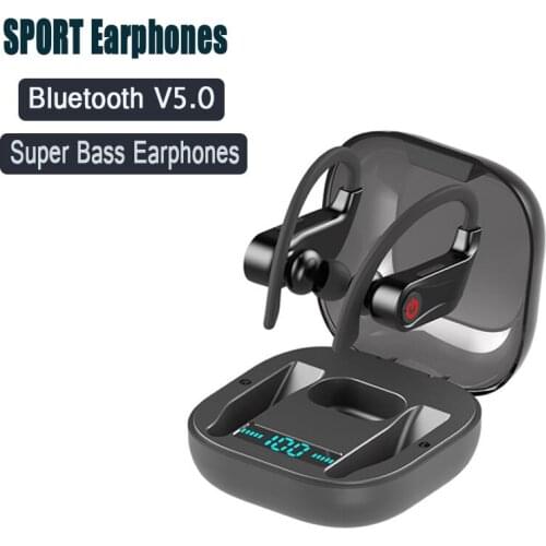 TWS Bluetooth Wireless Earphone Stereo Sport Wireless Earbuds Headset Noise Cancelling with Charging Box Mic Earphone q62