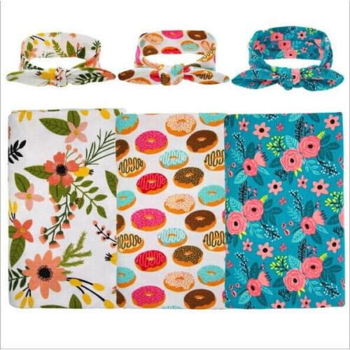 Stock Newborn Baby Floral Swaddle Wrap Swaddling Sleeping Bag Blanket
