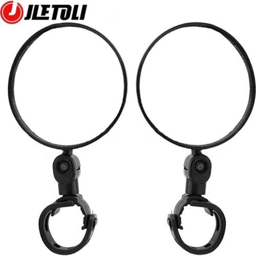 JLETOLI 360 Degree Adjustable Bike Mirror Bicycle Rear View Mirror MTB Handlebar Rear Round Convex Mirror Cycling Accessories